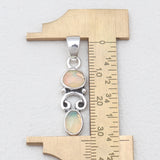 Natural Ethiopian Opal Silver Pendants