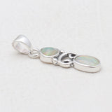 Natural Ethiopian Opal Silver Pendants