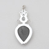 925 Silver Rough Shungite Pendants