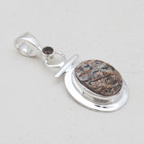 925 Sterling Silver Raw Amethyst Pendants