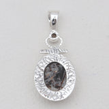 925 Sterling Silver Raw Amethyst Pendants