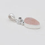 925 Sterling Silver Rose Quartz Pendants