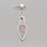 925 Sterling Silver Rose Quartz Pendants