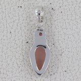 Rose Quartz With Garnet Gemstone Pendant