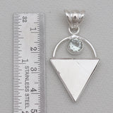 925 Sterling Silver Meteorite Slice Pendants