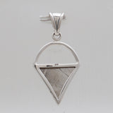 925 Sterling Silver Meteorite Slice Pendants