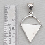 925 Sterling Silver Meteorite Slice Pendants