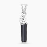 925 Silver Pencil Shaped Tourmaline Pendants