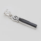 925 Silver Pencil Shaped Tourmaline Pendants