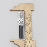 925 Silver Pencil Shaped Tourmaline Pendants