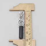 925 Silver Pencil Shaped Tourmaline Pendants