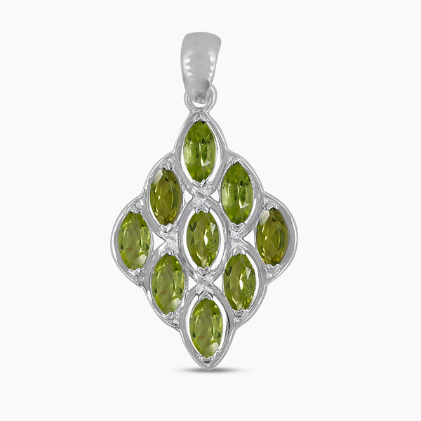 925 Sterling Silver Peridot Pendants