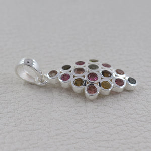925 Sterling Silver Tourmaline Pendants