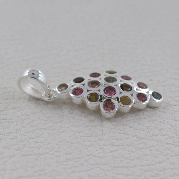 925 Sterling Silver Tourmaline Pendants