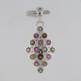 925 Starling Silver Tourmaline Pendants