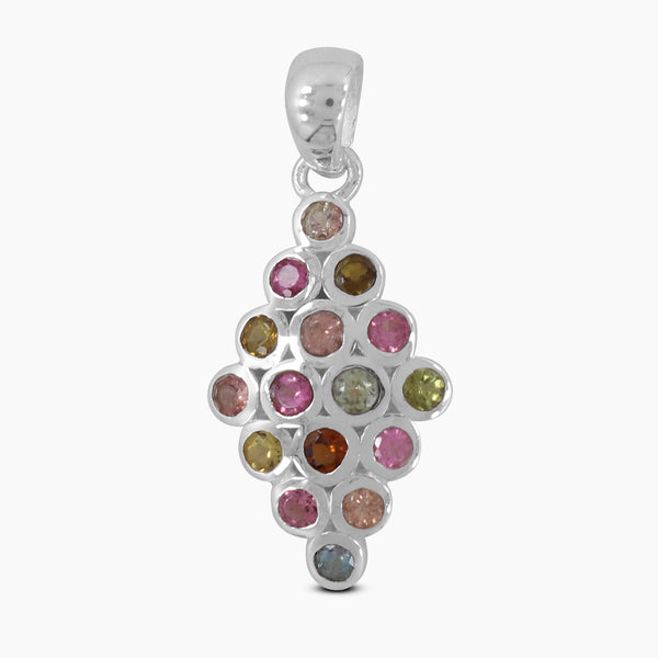 925 Sterling Silver Tourmaline Pendants