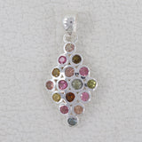 925 Starling Silver Tourmaline Pendants