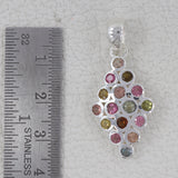 925 Starling Silver Tourmaline Pendants