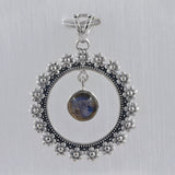 Rainbow Moonstone Silver Pendants