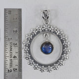 Rainbow Moonstone Silver Pendants