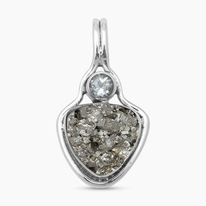 925 Sterling Silver Pyrite Druzy Pendants