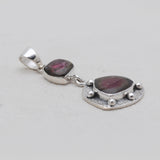 Watermelon Tourmaline Designer Drop Pendants