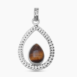 925 Sterling Silver Tiger Eye Pendants