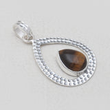 925 Sterling Silver Tiger Eye Pendants