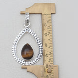 925 Sterling Silver Tiger Eye Pendants