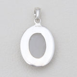 Rainbow Moonstone Textured Silver Pendants