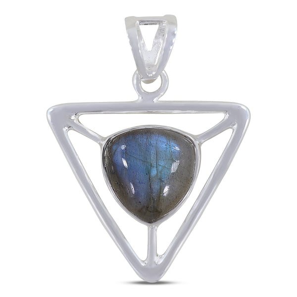925 Sterling Silver Garnet Pendant