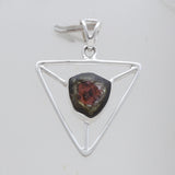 Triangle Cut Watermelon Tourmaline Pendants