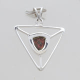 Triangle Cut Watermelon Tourmaline Pendants
