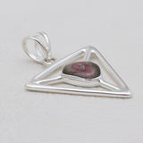Triangle Cut Watermelon Tourmaline Pendants