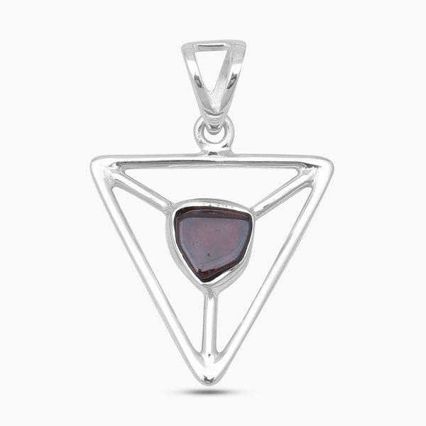 925 Sterling Silver Garnet Pendants