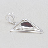 925 Sterling Silver Garnet Pendants