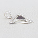 925 Sterling Silver Garnet Pendants