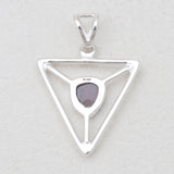 925 Sterling Silver Garnet Pendants