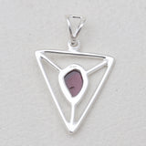 925 Sterling Silver Garnet Pendants