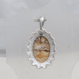 Brecciated Mookaite 925 Silver Pendant