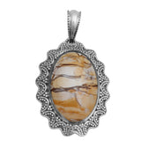 Brecciated Mookaite 925 Silver Pendant