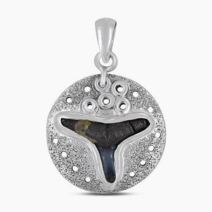 925 Sterling Silver Shark Tooth Pendants