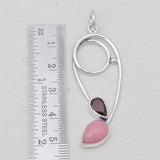 Blue Topaz & Moonstone Silver Pendants