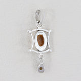 Amber Gemstone 925 Sterling Silver Pendant