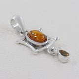 Amber Gemstone 925 Sterling Silver Pendant