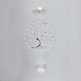 925 Sterling Silver Crystal Drop Pendants