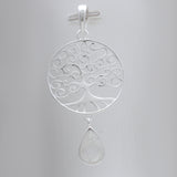 925 Sterling Silver Crystal Drop Pendants