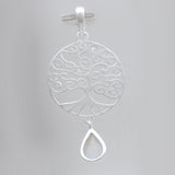 925 Sterling Silver Crystal Drop Pendants