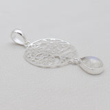 925 Sterling Silver Crystal Drop Pendants