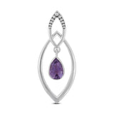 Rainbow Moonstone Pendant in 925 Sterling Silver